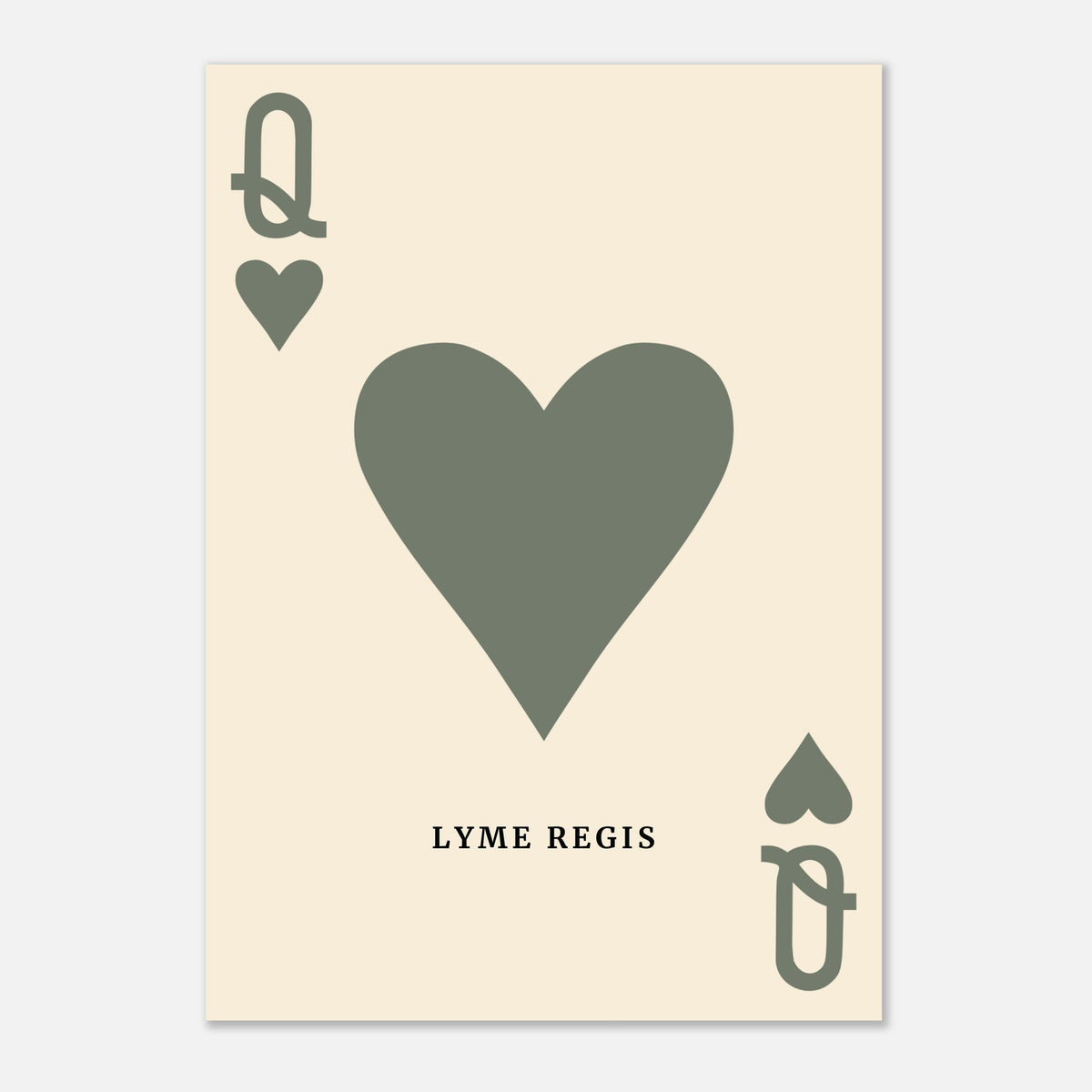 Queen Of Hearts- Playing Card Print | Timmy Loves Art