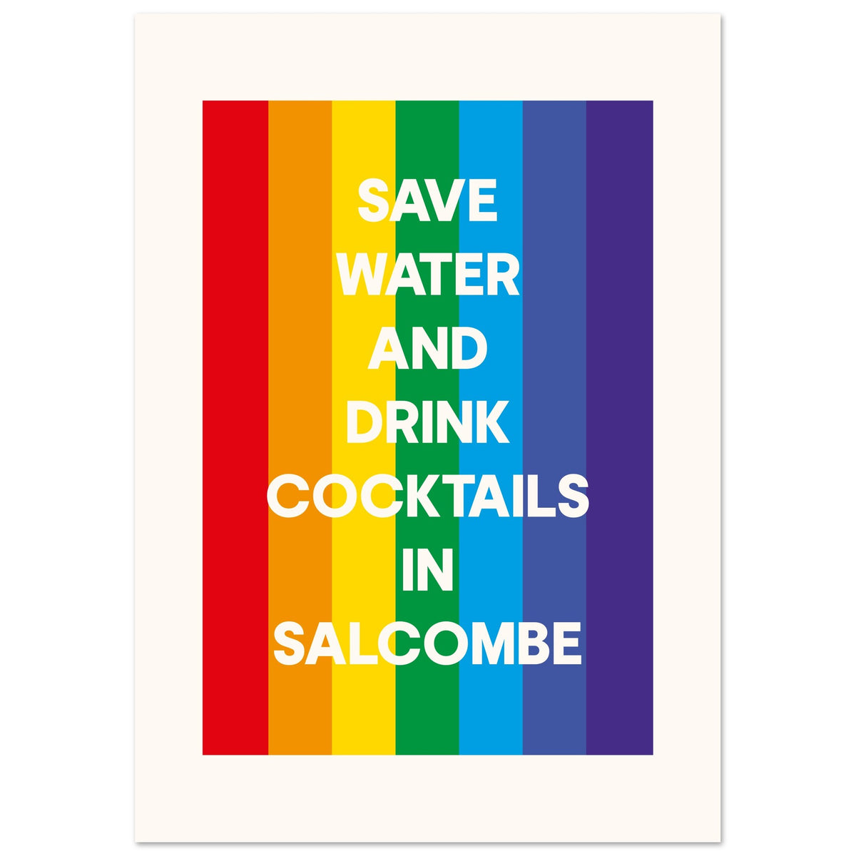 Save Water Drink Cocktails - Custom Town Print | Timmy Loves Art