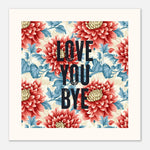 Love You Bye - Vintage Floral Hallway Art — detail view | Timmy Loves Art