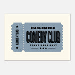 'Your Town Funny Dad' Comedy Club - Ticket Stub Print — colour option | Timmy Loves Art