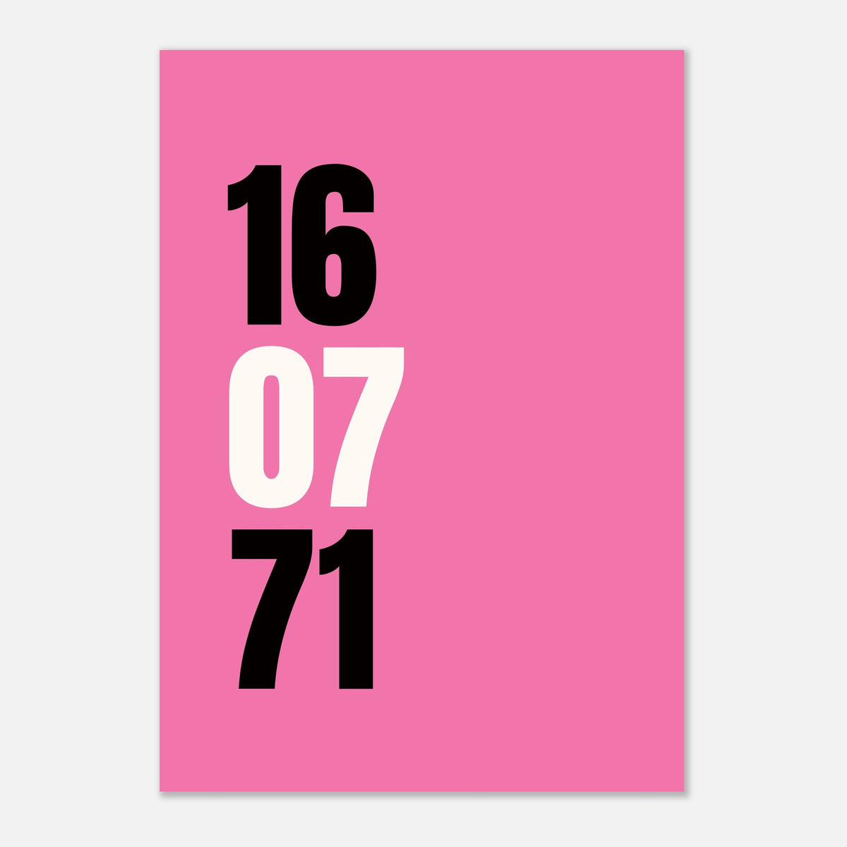 YOUR DATE - Custom Day Month Year Print | Personalized Art