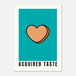 Acquired Taste - Candy Heart Print | Cheeky Wall Art