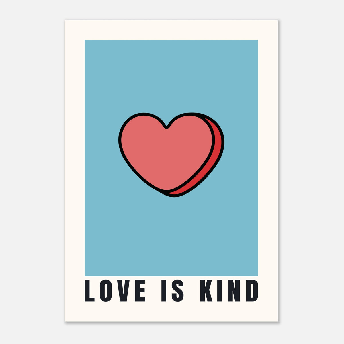 Love Is Kind - Pop Art Scripture Print | Faith Wall Art