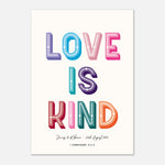 Love Is Kind - Personalised Wedding Art | Wedding Gift