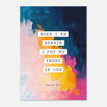 Trust In You - Psalm 56:3 Bible Verse Print | Faith Art
