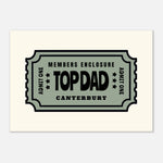 'Your Town' Top Dad - Ticket Stub Print — colour option | Timmy Loves Art