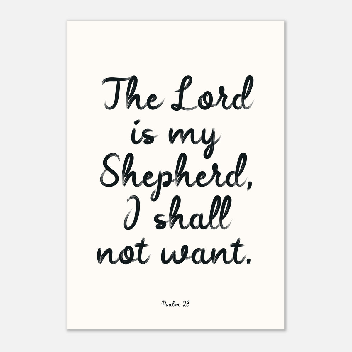 The Lord Is My Shepherd - Psalm 23 Wall Art | Faith Decor