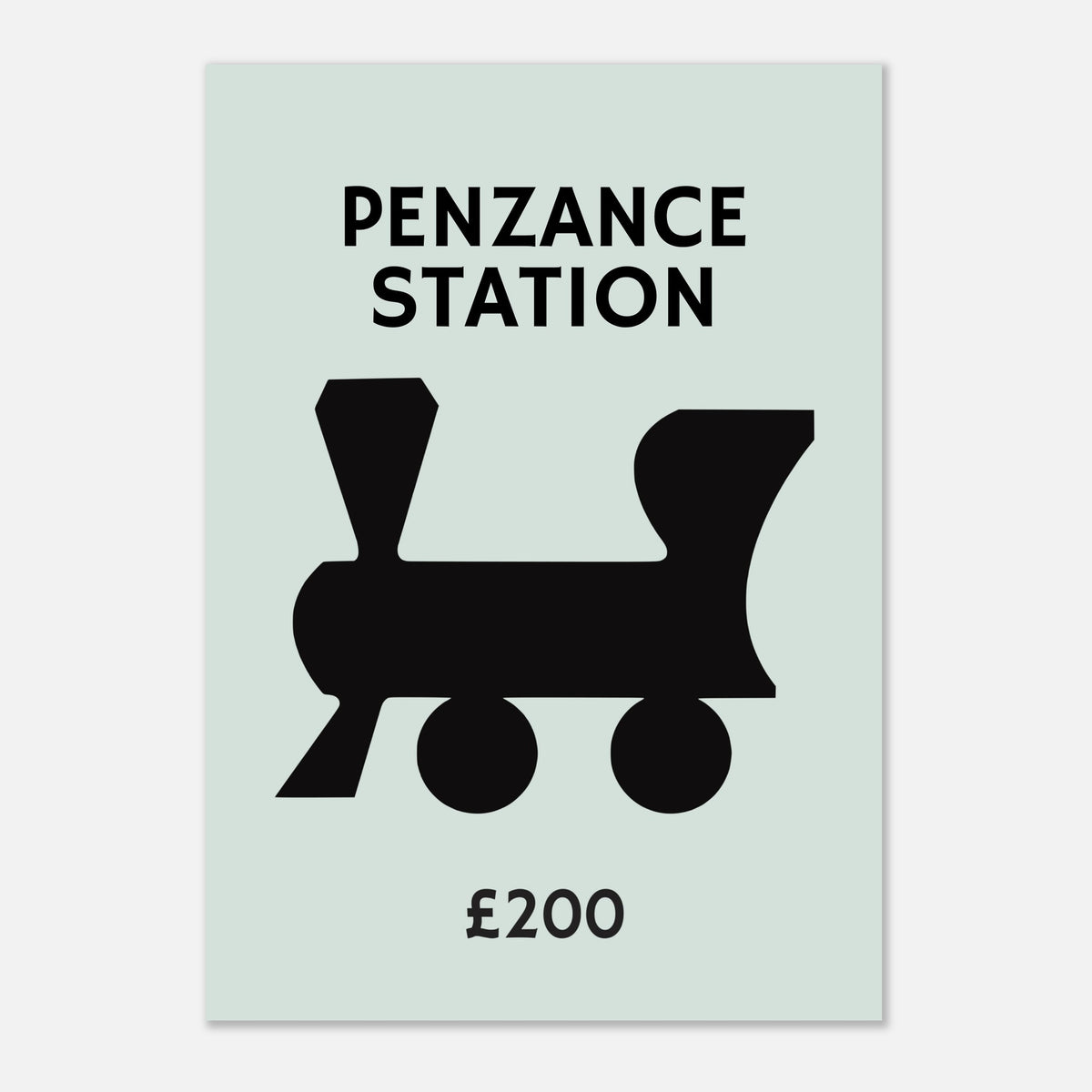 YOUR STATION - Custom Monopoly Railway Art | Personalised Gift