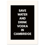 Save Water Drink Vodka - Custom Town Design | Timmy Loves Art