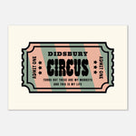 'Your Town' Circus - Ticket Stub Print — detail view | Timmy Loves Art
