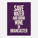 Drink Wine - Typography Print — detail view | Timmy Loves Art