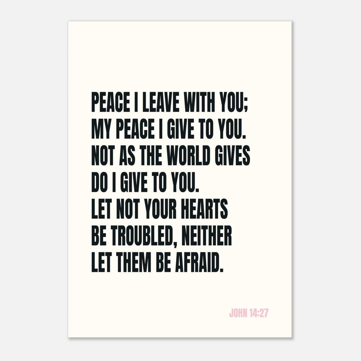 Peace I Leave With You - Biblical Promise Print | Wall Art