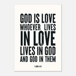 Whoever Lives In Love - 1 John 4:16 Print | Scripture Wall Art