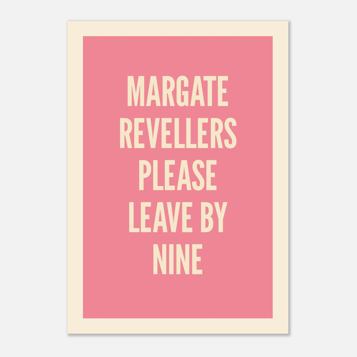 Your Town Revellers - Typography Print — colour option | Timmy Loves Art