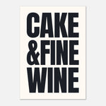 Cake & Fine Wine - Withnail & I Quote Print | Cult Classic Art