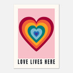 Love Lives Here - Dopamine Decor | Love Wall Art