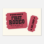 'Your Town' First Rodeo - Ticket Stub Print — detail view | Timmy Loves Art
