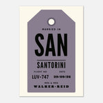Mrs & Mrs Married In - Luggage Tag Print — detail view | Timmy Loves Art