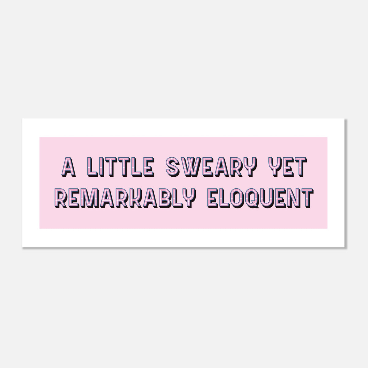 A Little Sweary - Eloquent Panoramic Print | Home Decor