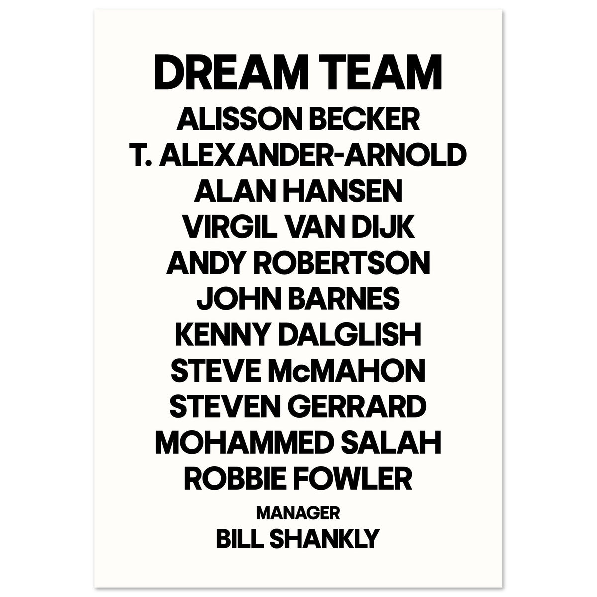 Football Dream Team - Custom Player Selection | Sports Art