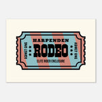 'Your Town' Rodeo - Ticket Stub Print — alternate view | Timmy Loves Art