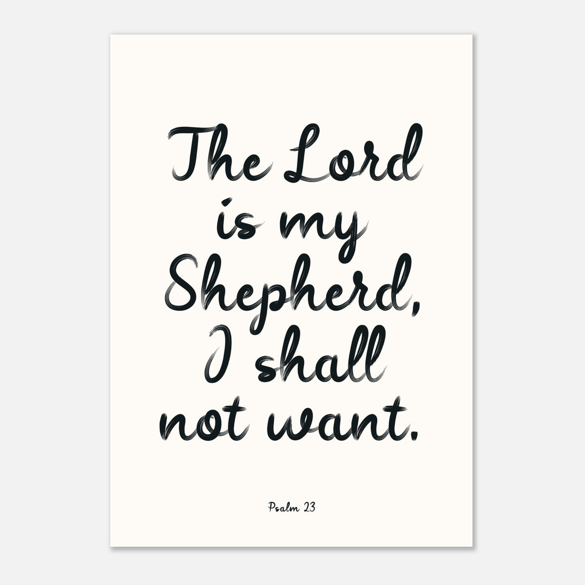 The Lord Is My Shepherd - Psalm 23 Wall Art | Faith Decor