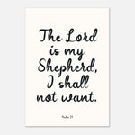 The Lord Is My Shepherd - Psalm 23 Wall Art | Faith Decor
