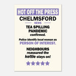 Tea Spilling Pandemic - Hot Off The Press — alternate view | Timmy Loves Art
