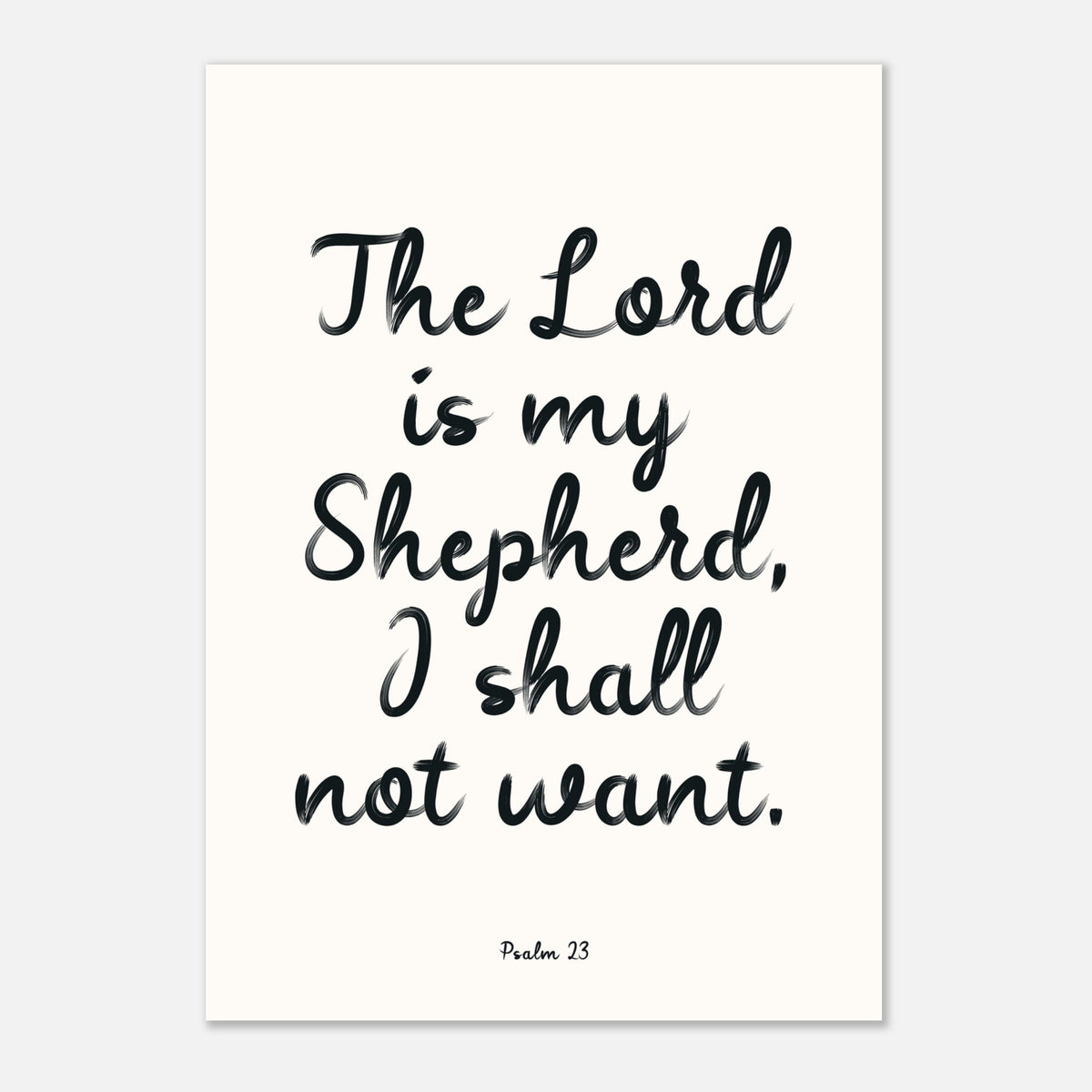 The Lord Is My Shepherd - Psalm 23 Wall Art | Faith Decor