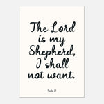 The Lord Is My Shepherd - Psalm 23 Wall Art | Faith Decor