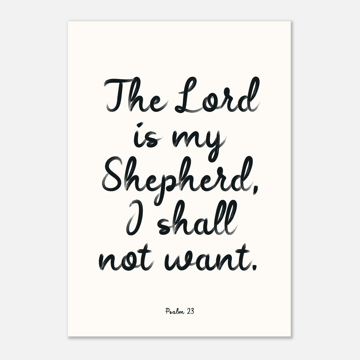 The Lord Is My Shepherd - Psalm 23 Wall Art | Faith Decor