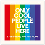 Only Cool People Live Here - Custom Address Print | Wall Art