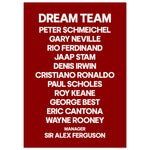 Football Dream Team - Custom Red Design | Sports Art