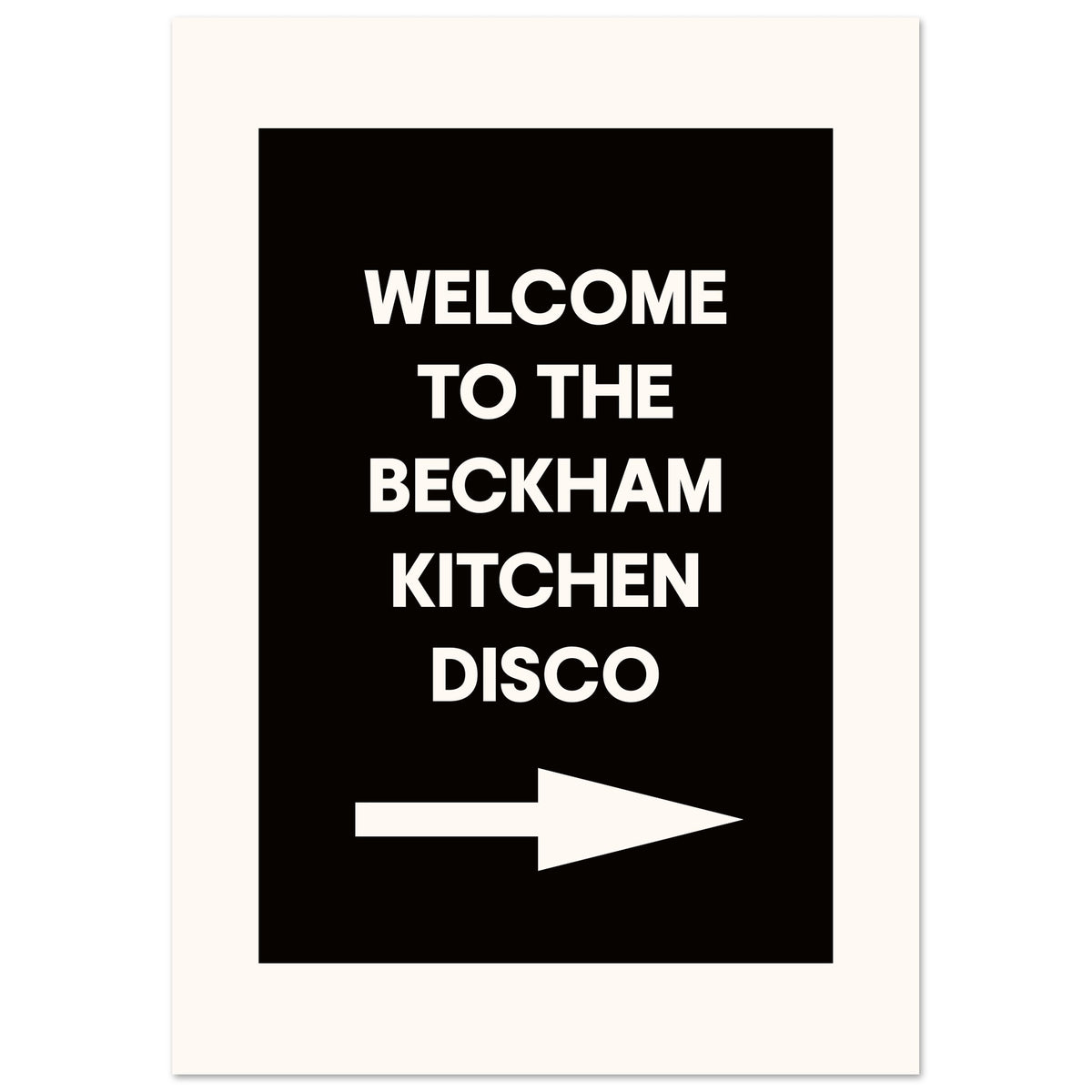 Kitchen Disco - Personalised Family Name Print | Wall Art