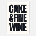 Cake & Fine Wine - Withnail & I Quote Print | Cult Classic Art