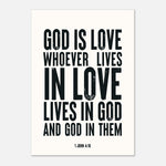 Whoever Lives In Love - 1 John 4:16 Print | Scripture Wall Art