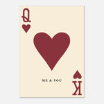 Me & You- Queen And King Of Hearts Print | Timmy Loves Art