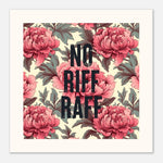 No Riff Raff - Vintage Floral Hallway Art — detail view | Timmy Loves Art