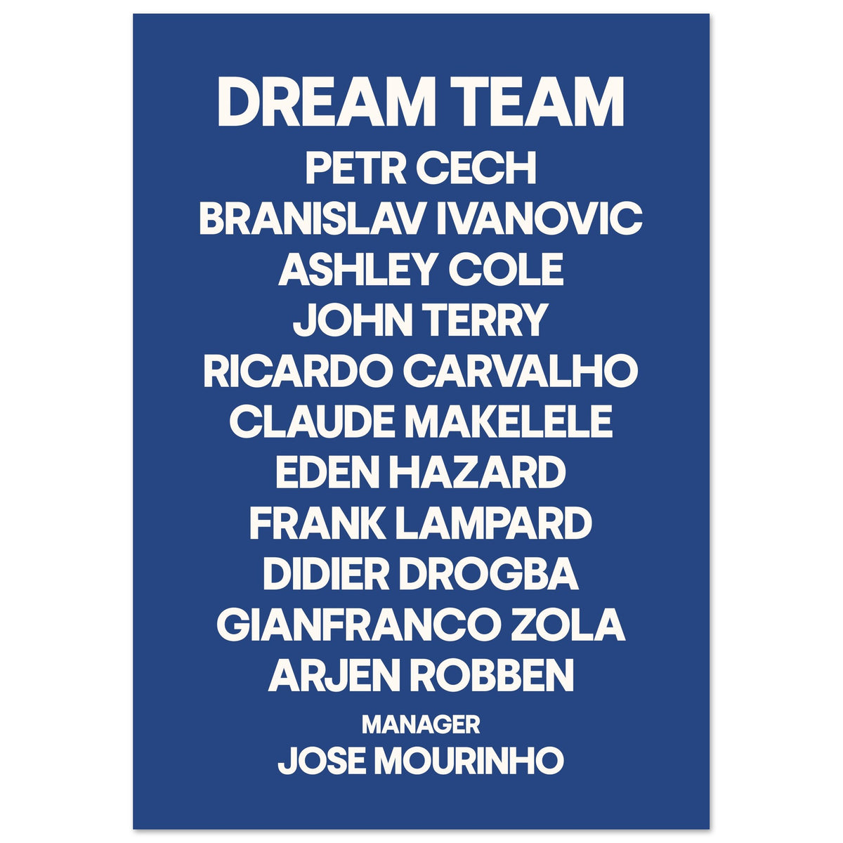 Football Dream Team - Blue Custom Squad | Sports Decor