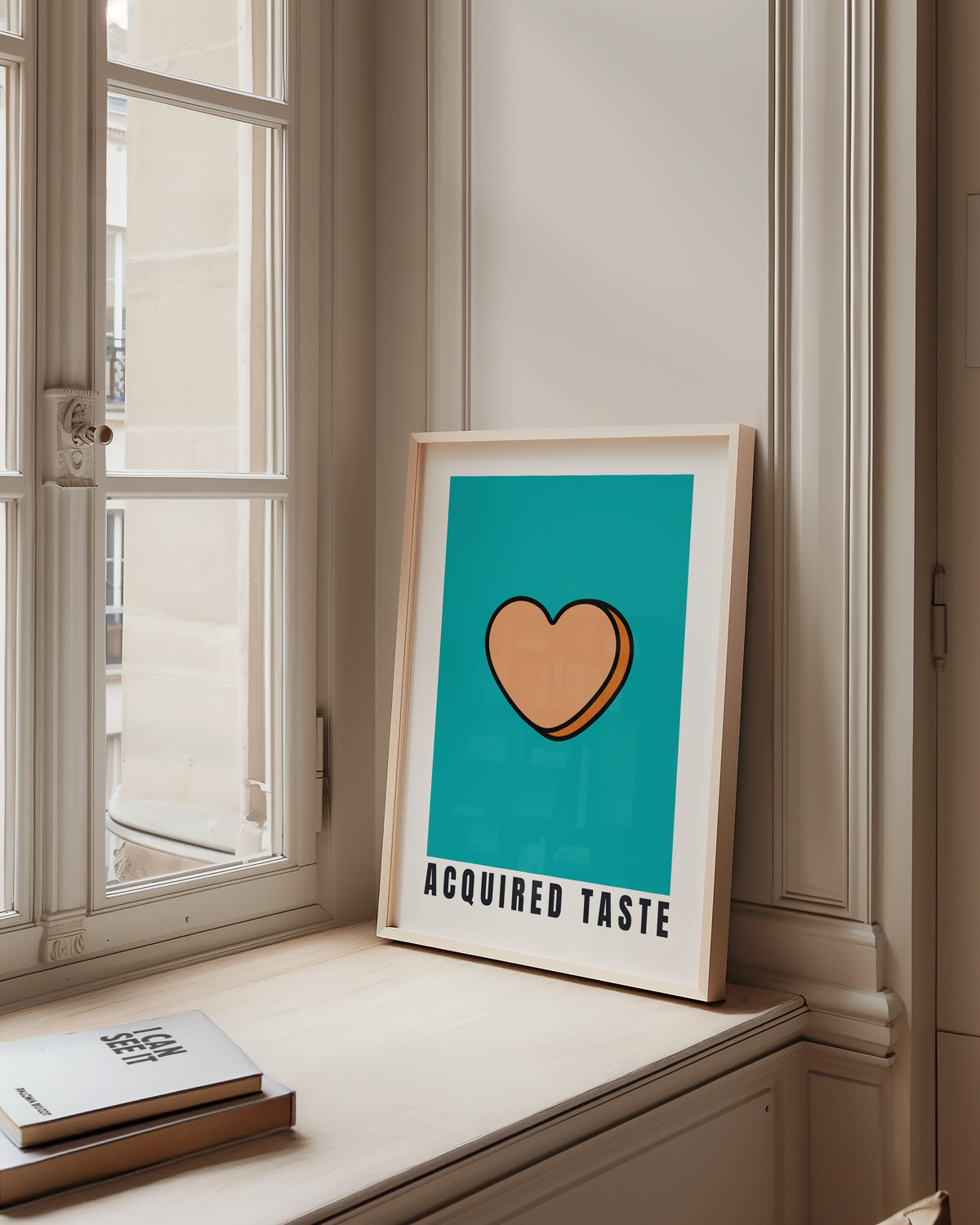 Acquired Taste - Candy Heart Print | Cheeky Wall Art