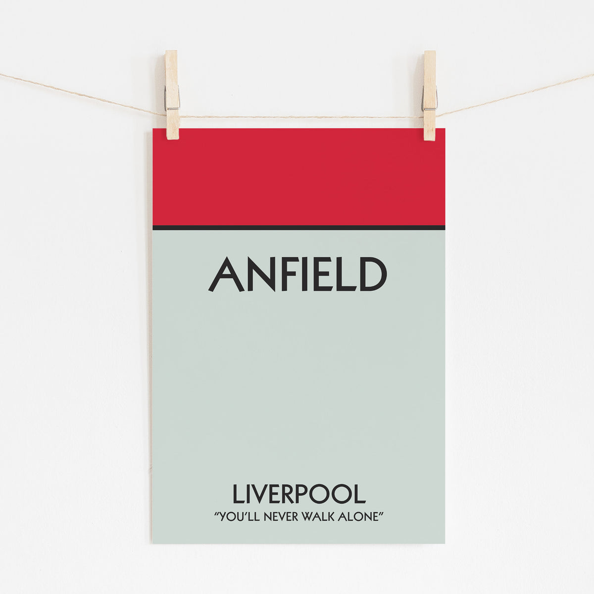 ANFIELD Liverpool - Custom Monopoly Design | Football Art