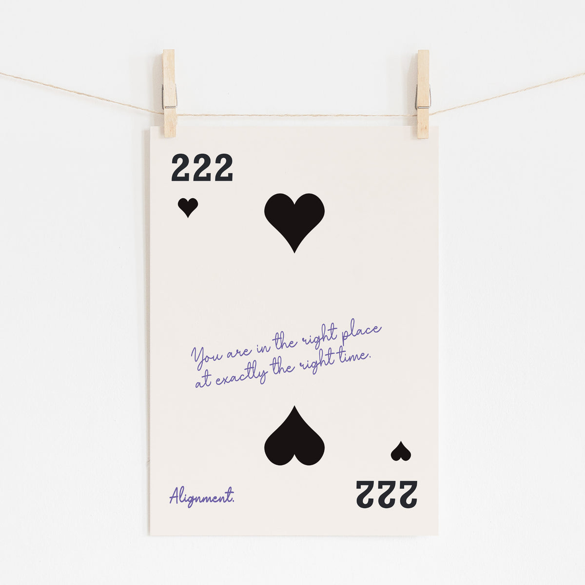 Angel Number 222 - Alignment & Balance Print | Spiritual Art