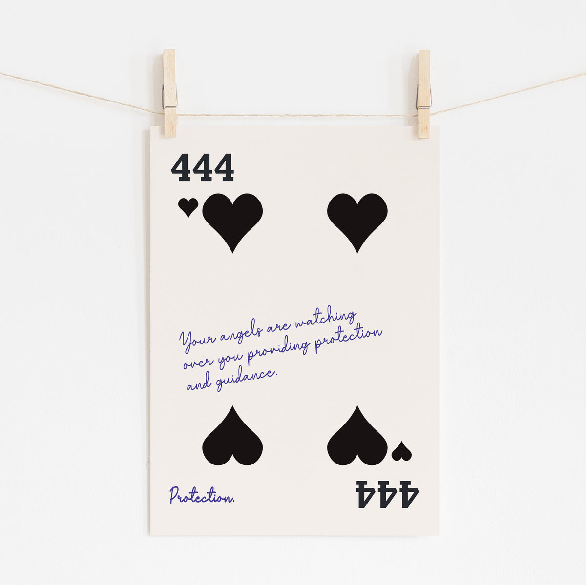 Angel Number 444 - Divine Protection Sign | Spiritual Art