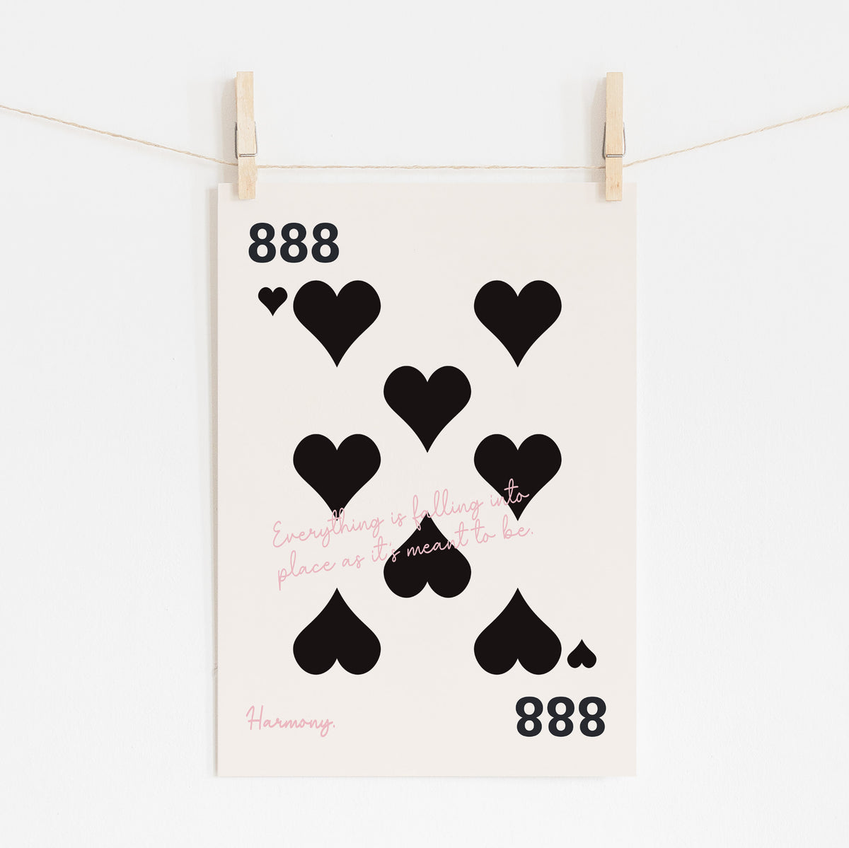 ANGEL NUMBER 888 - Harmony Balance Sign | Spiritual Art