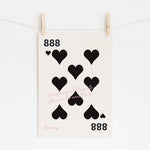 ANGEL NUMBER 888 - Harmony Balance Sign | Spiritual Art