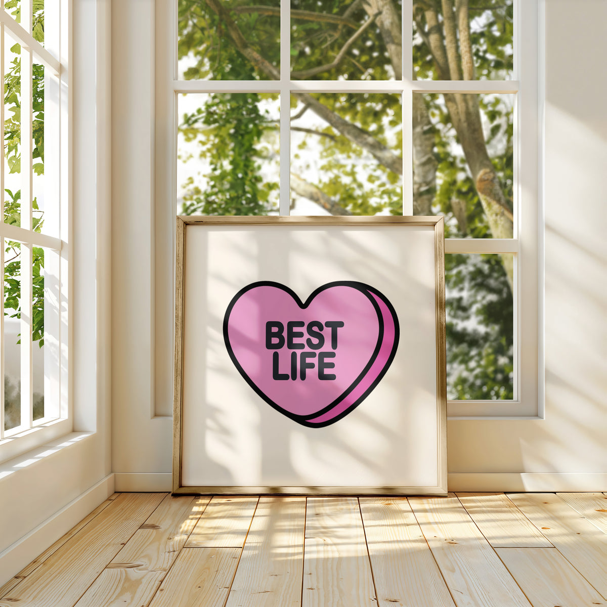 Best Life - Candy Heart Wall Art | Sweet Inspirational Decor