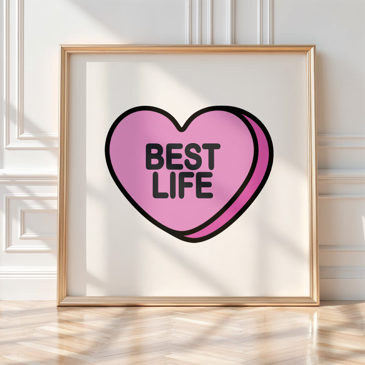 Best Life - Candy Heart Wall Art | Sweet Inspirational Decor