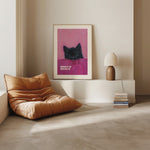 Beware of the Cat - Custom Town Warning Sign | Pet Wall Art