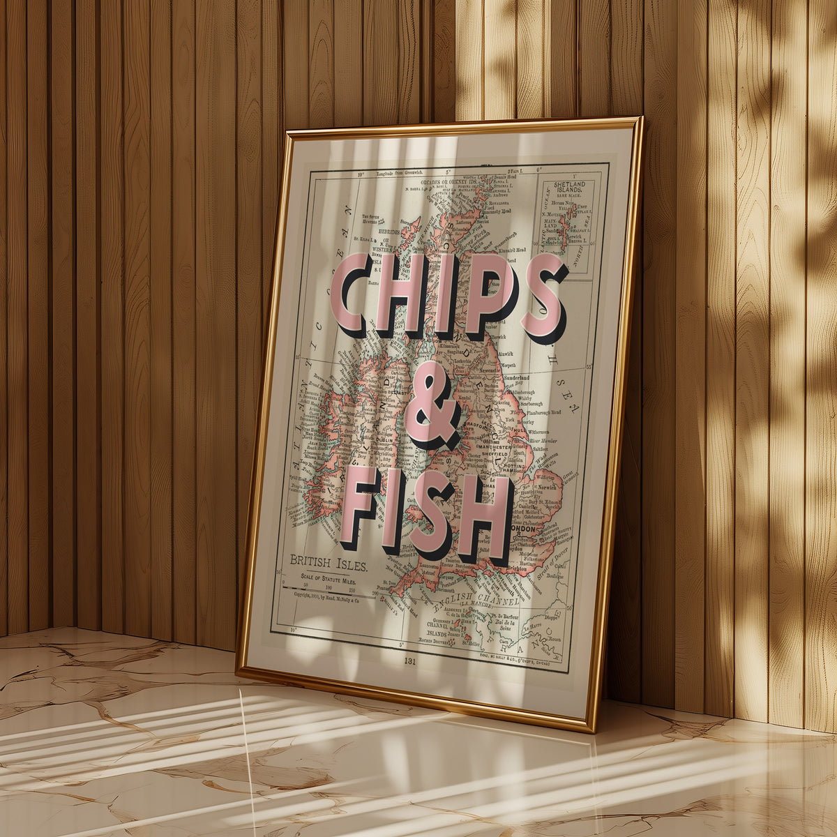 CHIPS & FISH - British Isles Map Design | Kitchen Art