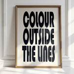 Colour Outside Lines - Bold Creative Expression | Wall Art